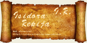 Isidora Repija vizit kartica
